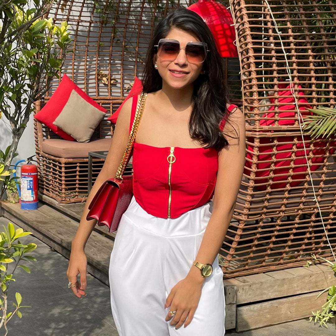 Red Corset Top