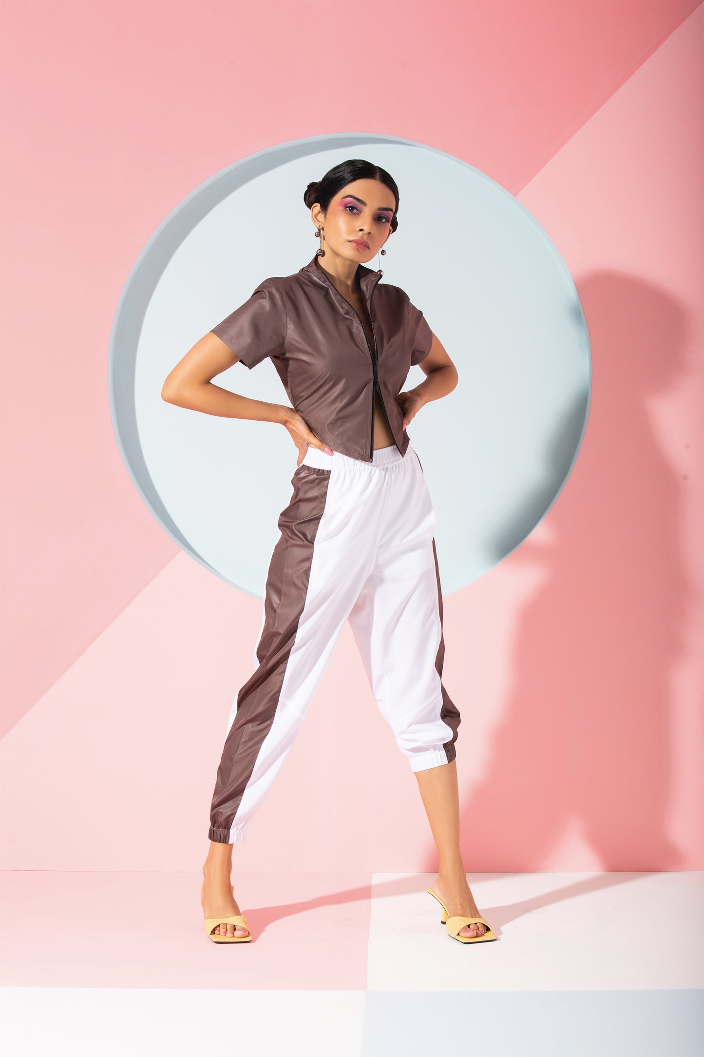 Plum Brown Jogger Set