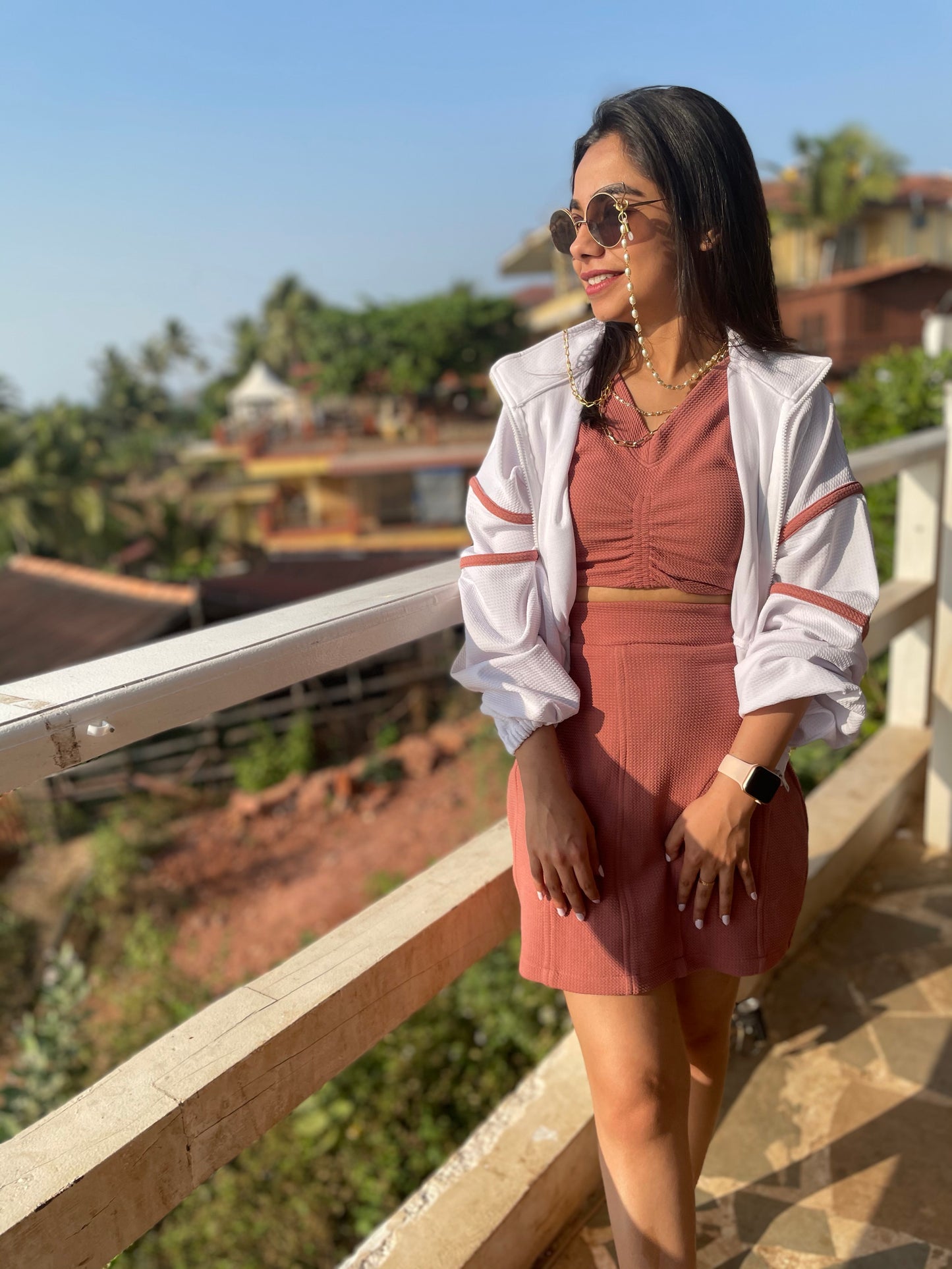 Baby Pink Skirt Set