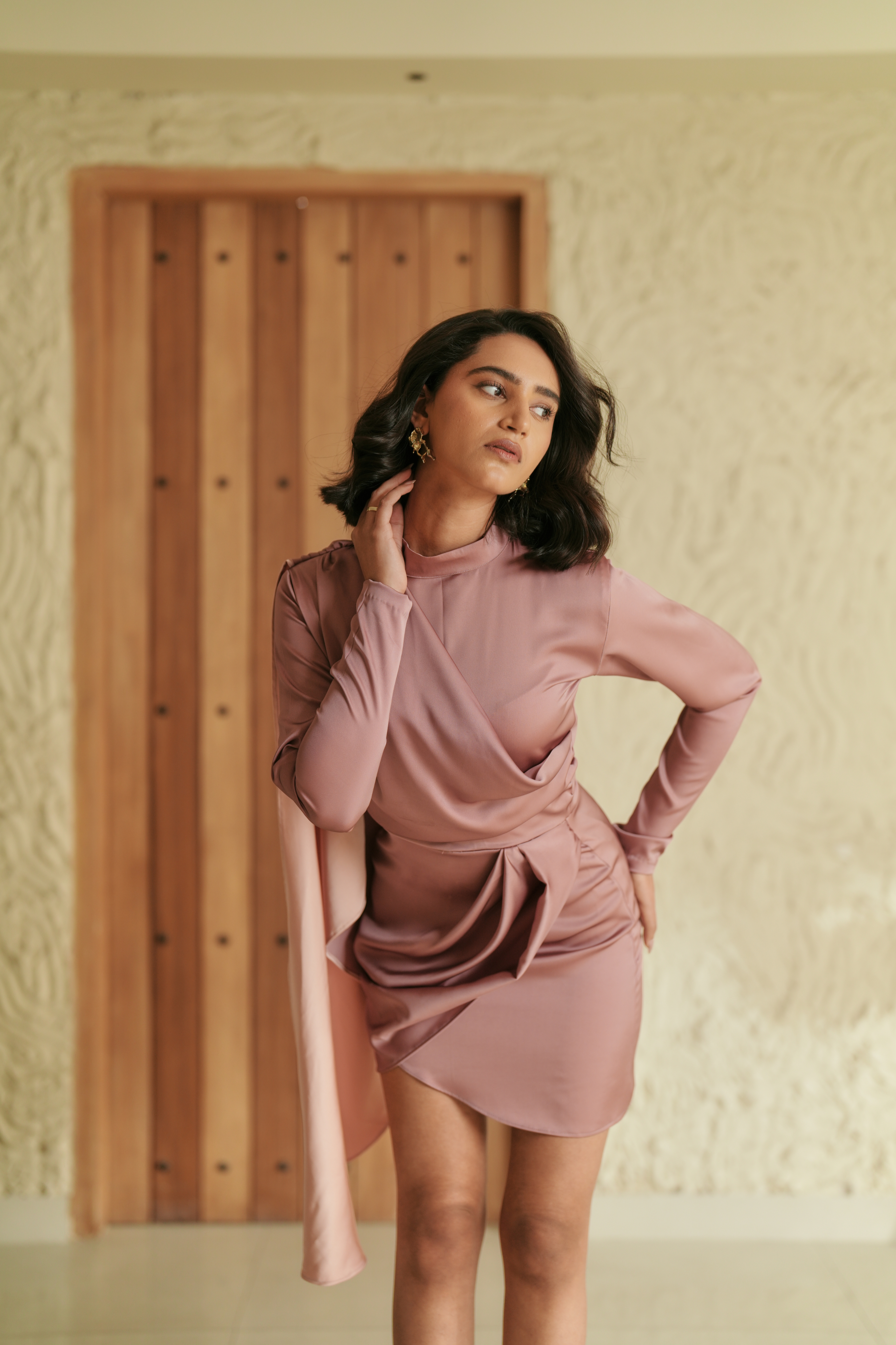 LENORA PLEATED DRESS