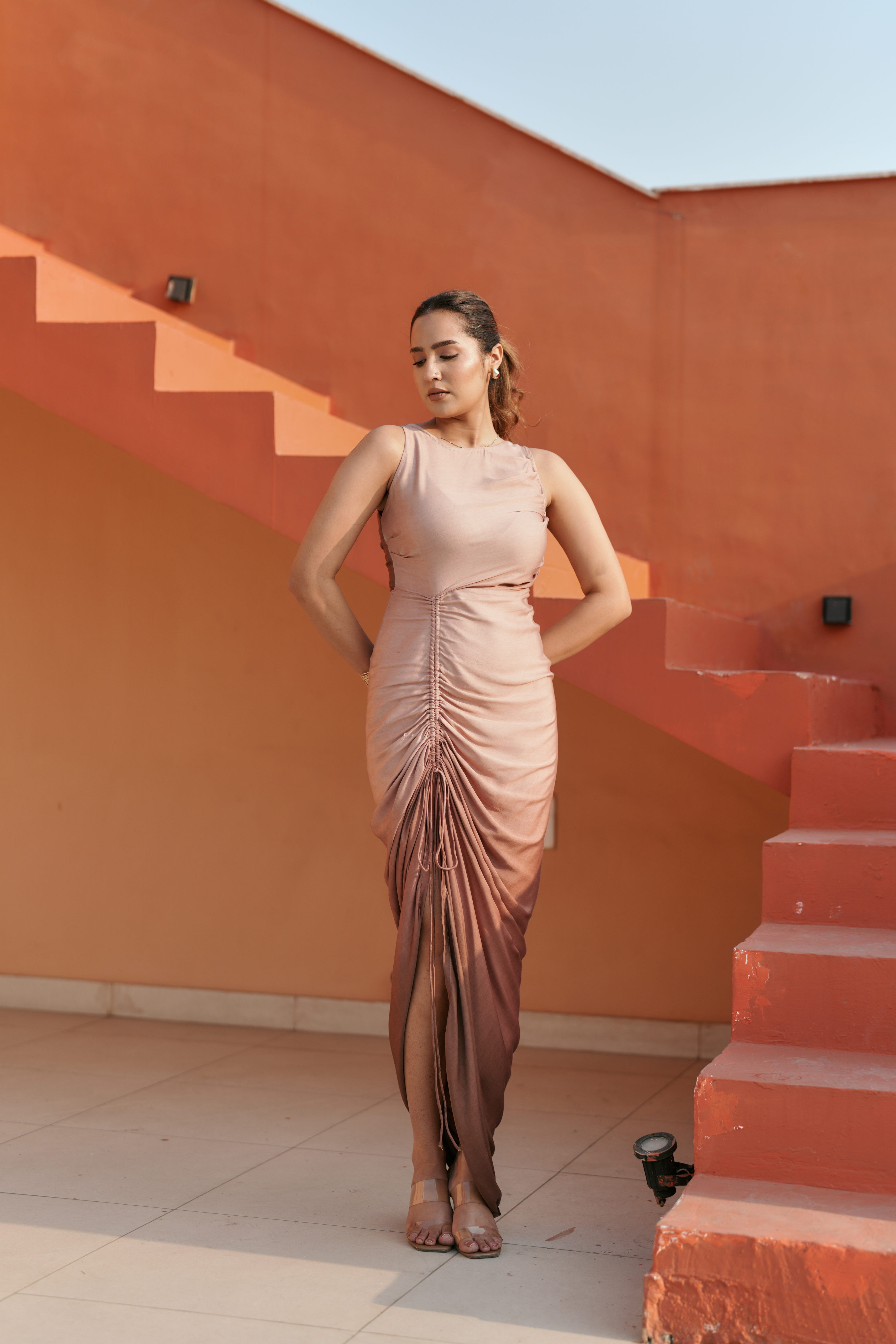 FREYA DRAPED DRESS