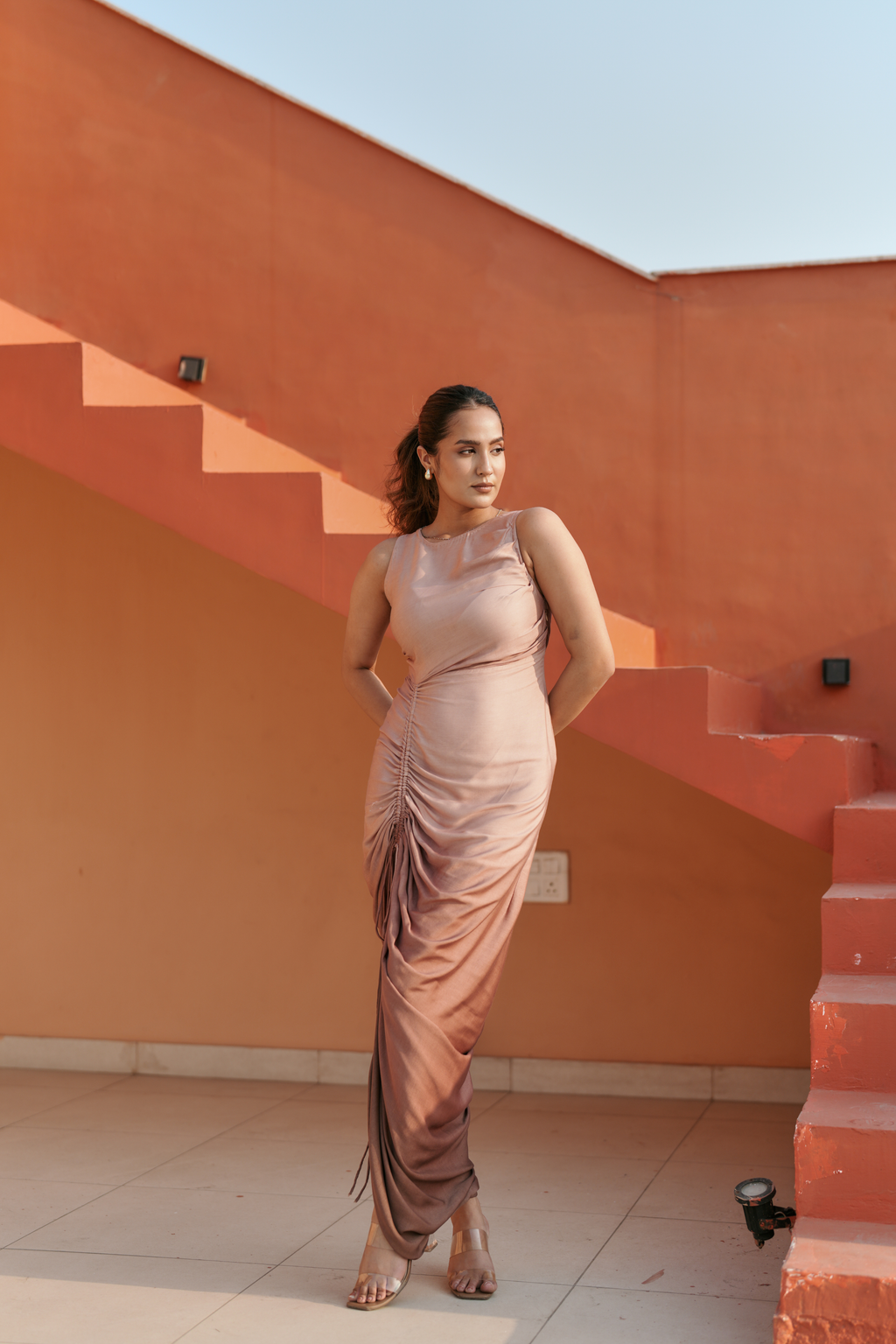 FREYA DRAPED DRESS