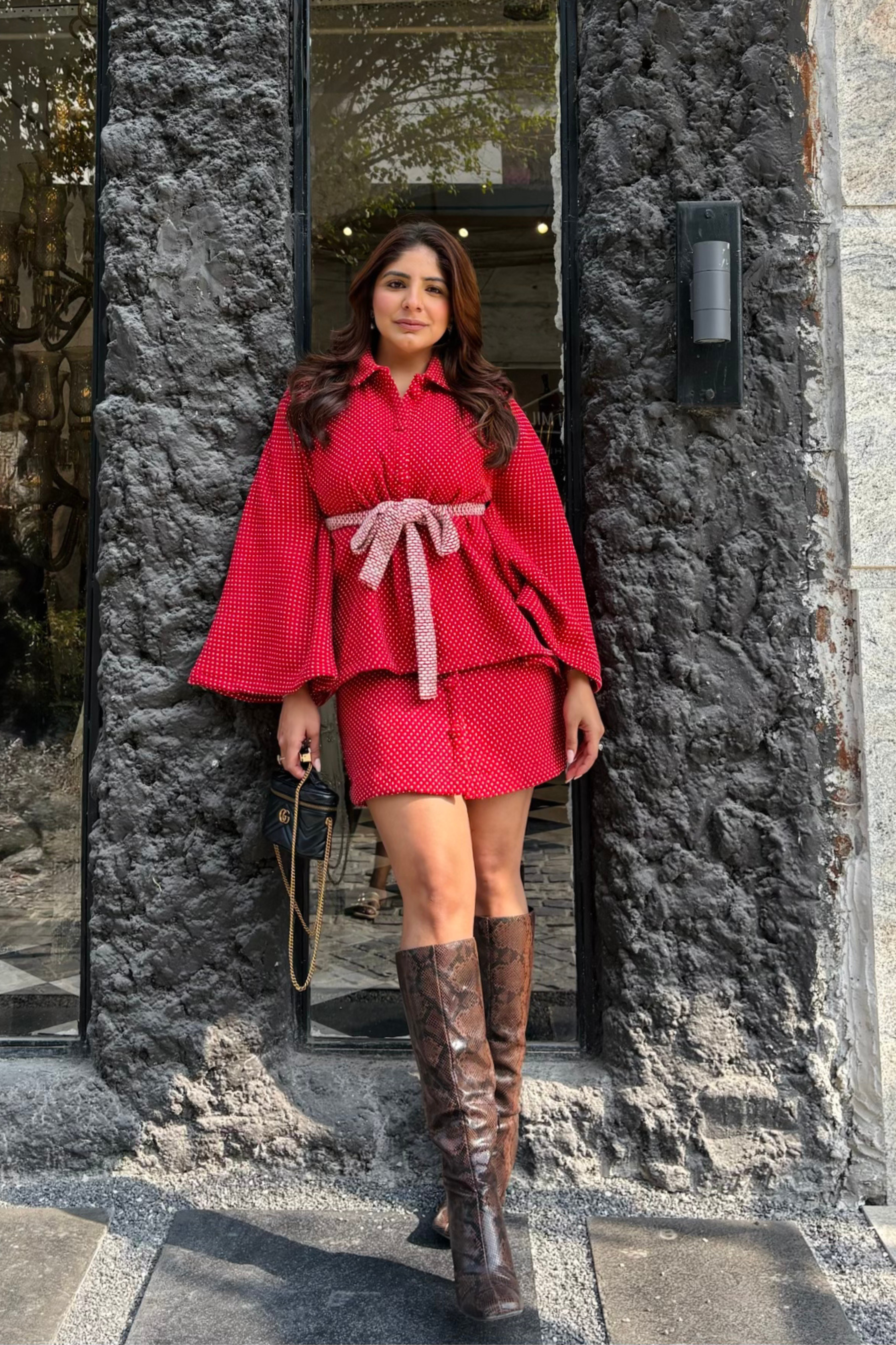 Winter wink - Cape & skirt set