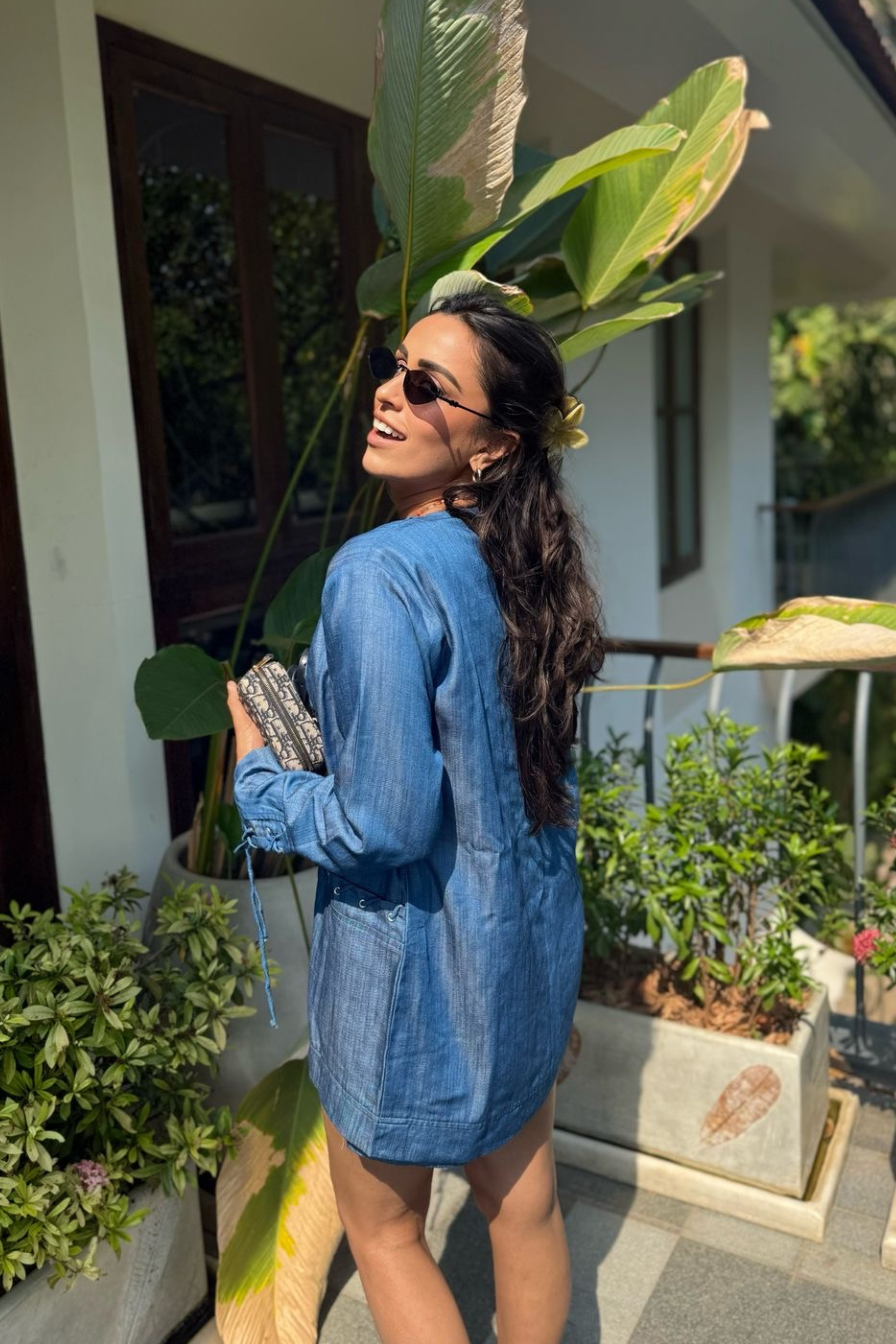 Ayesha Mehta in Skye shorts set