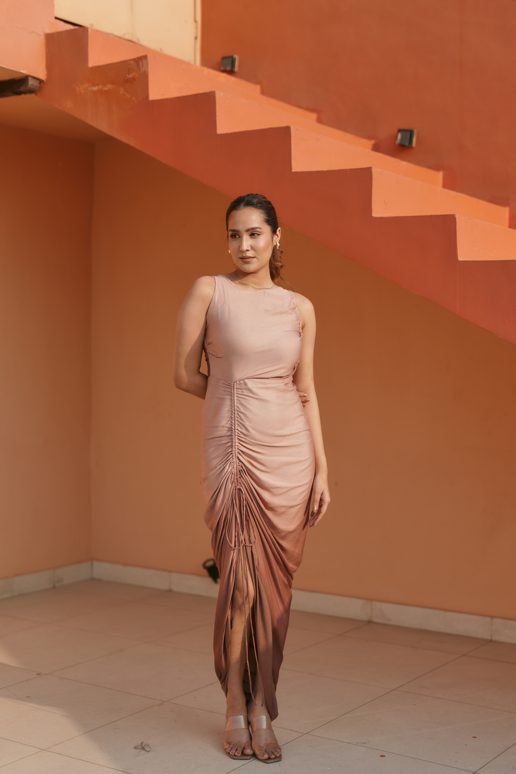FREYA DRAPED DRESS
