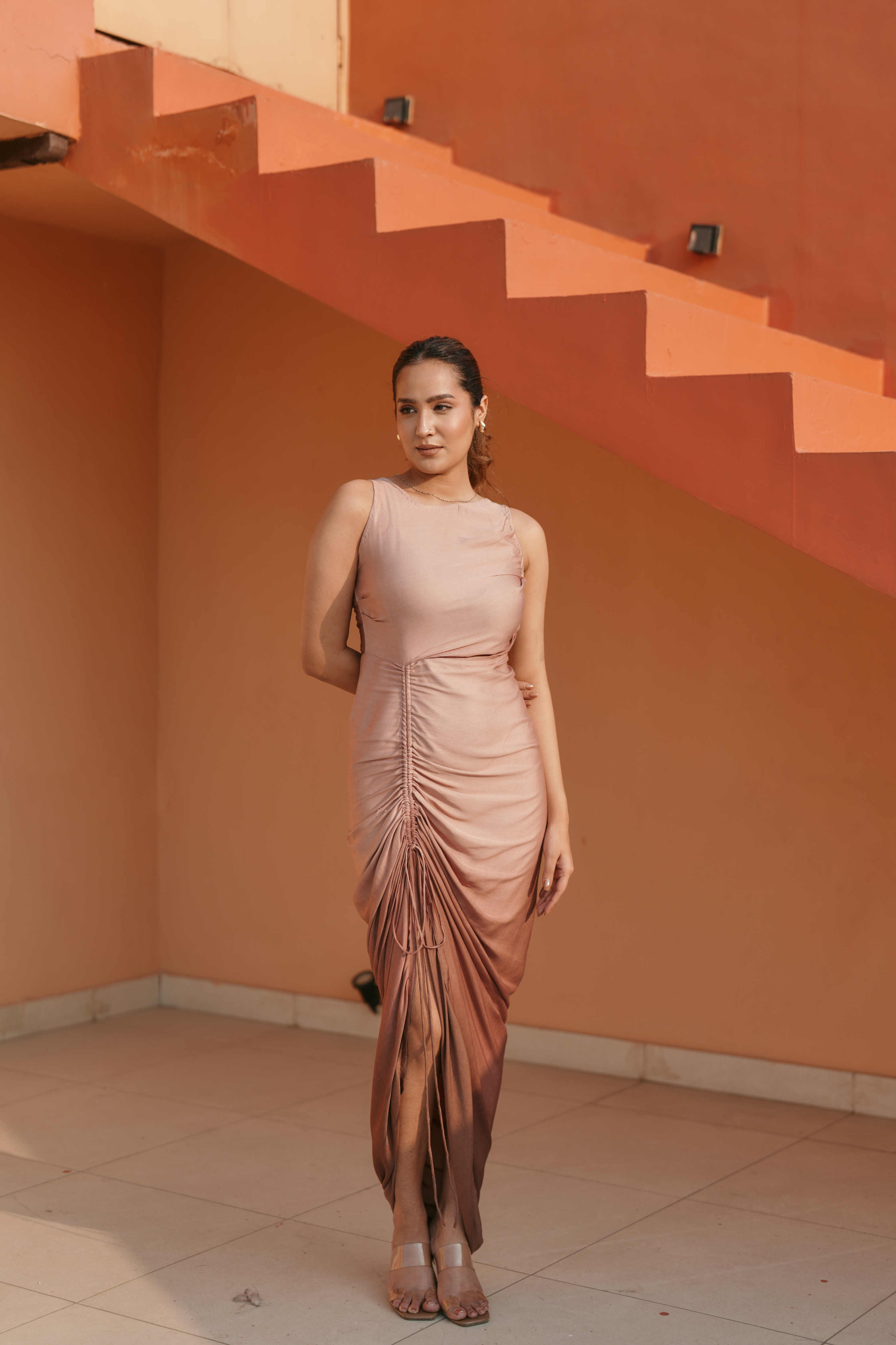 FREYA DRAPED DRESS