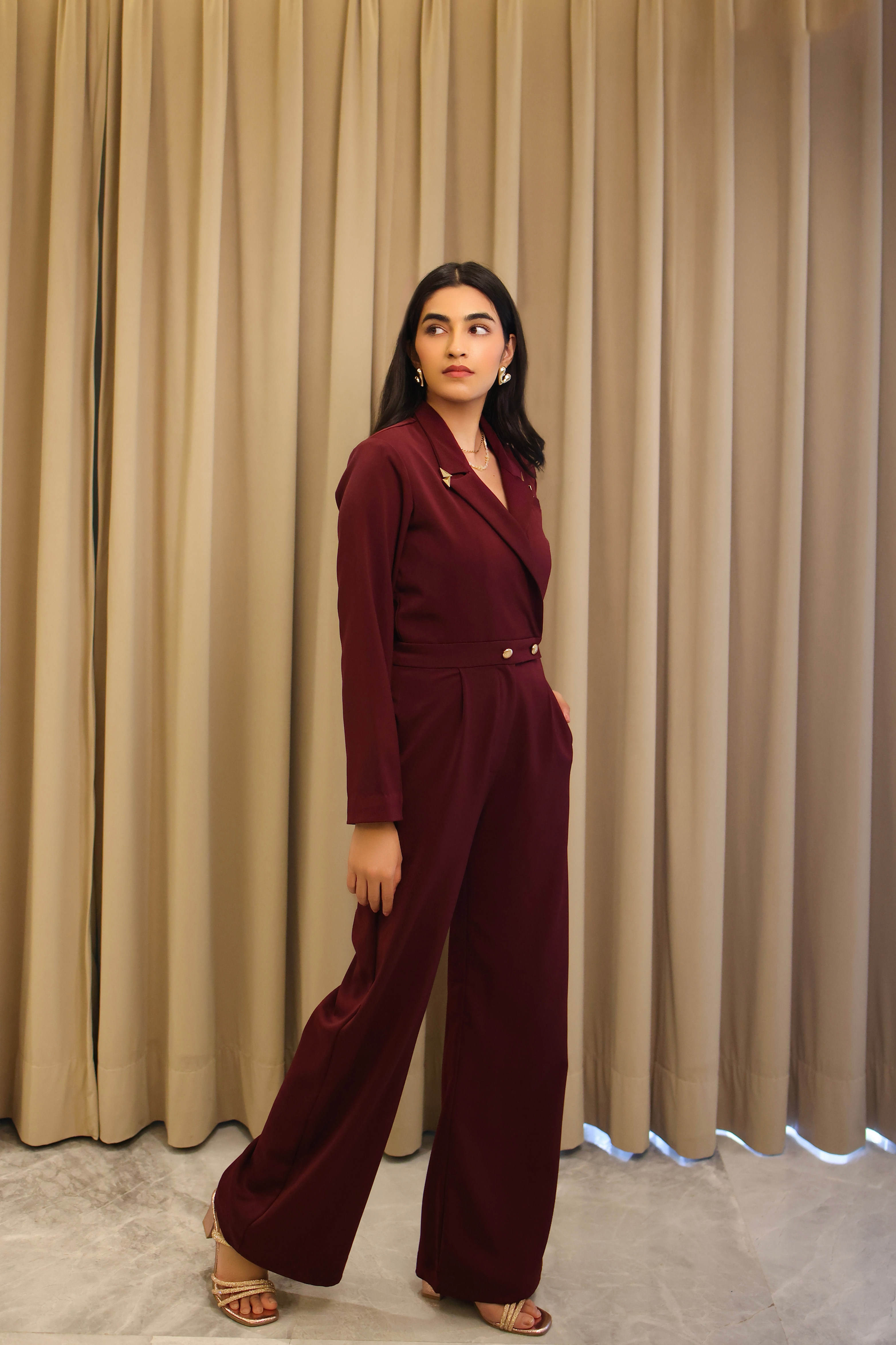 Ivy wine Jumpsuit