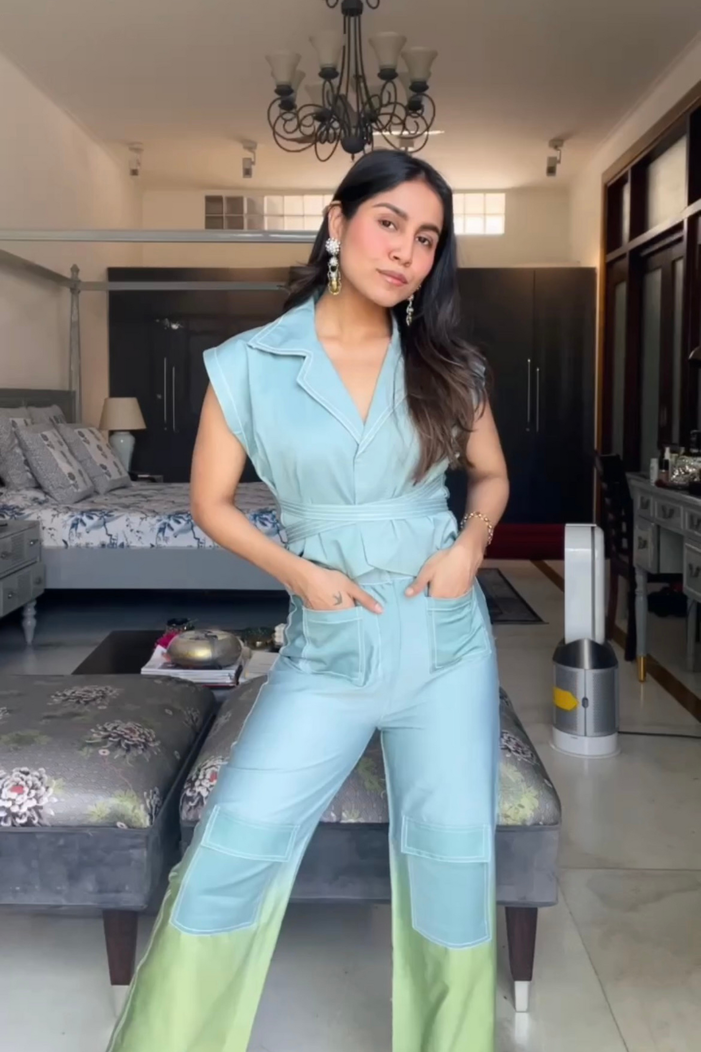 Punanya Virmani in Blueberry sorbet set