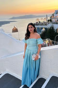 Shefali Tiwari in Kate Bridgerton dress