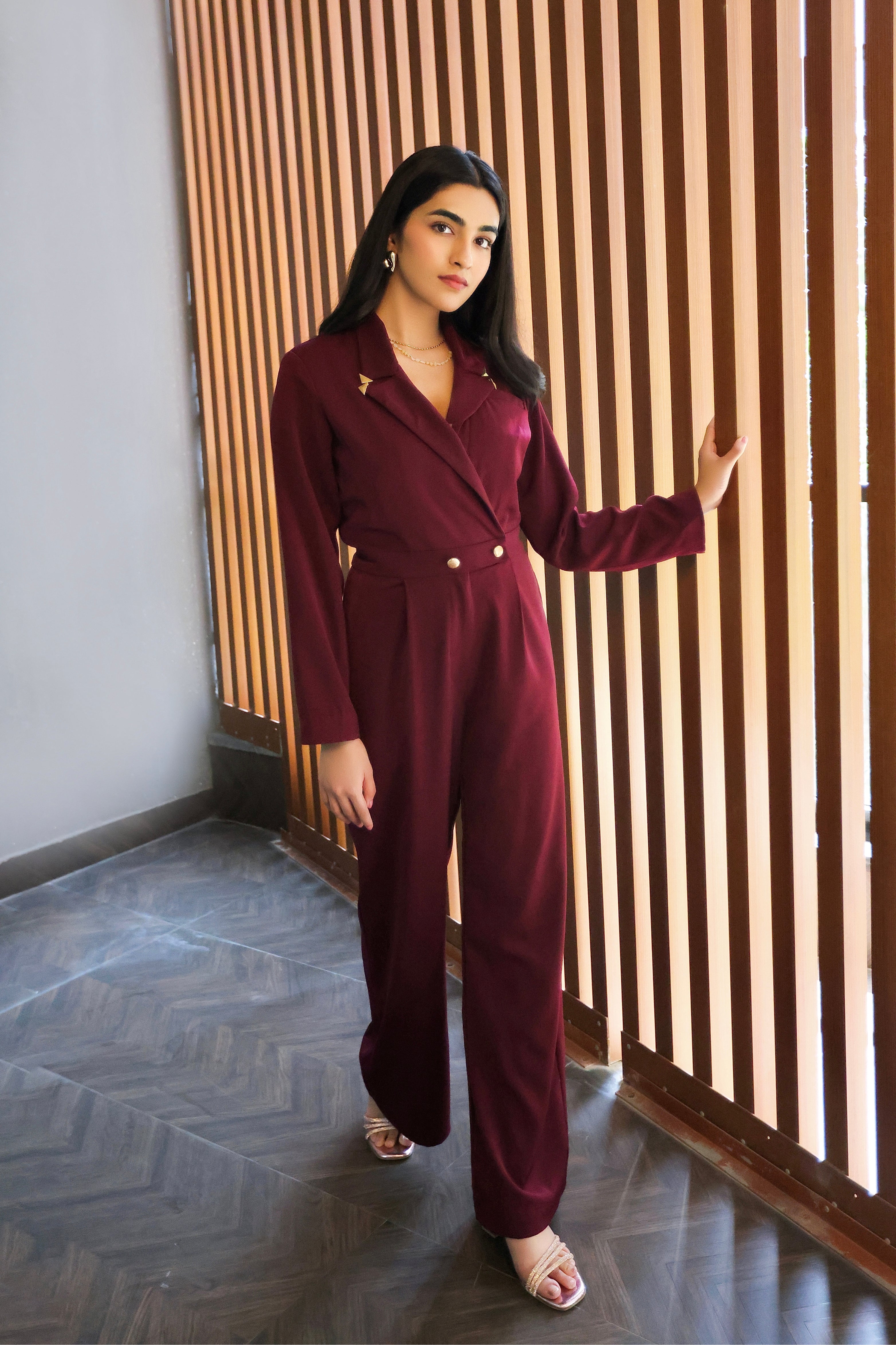 Ivy wine Jumpsuit