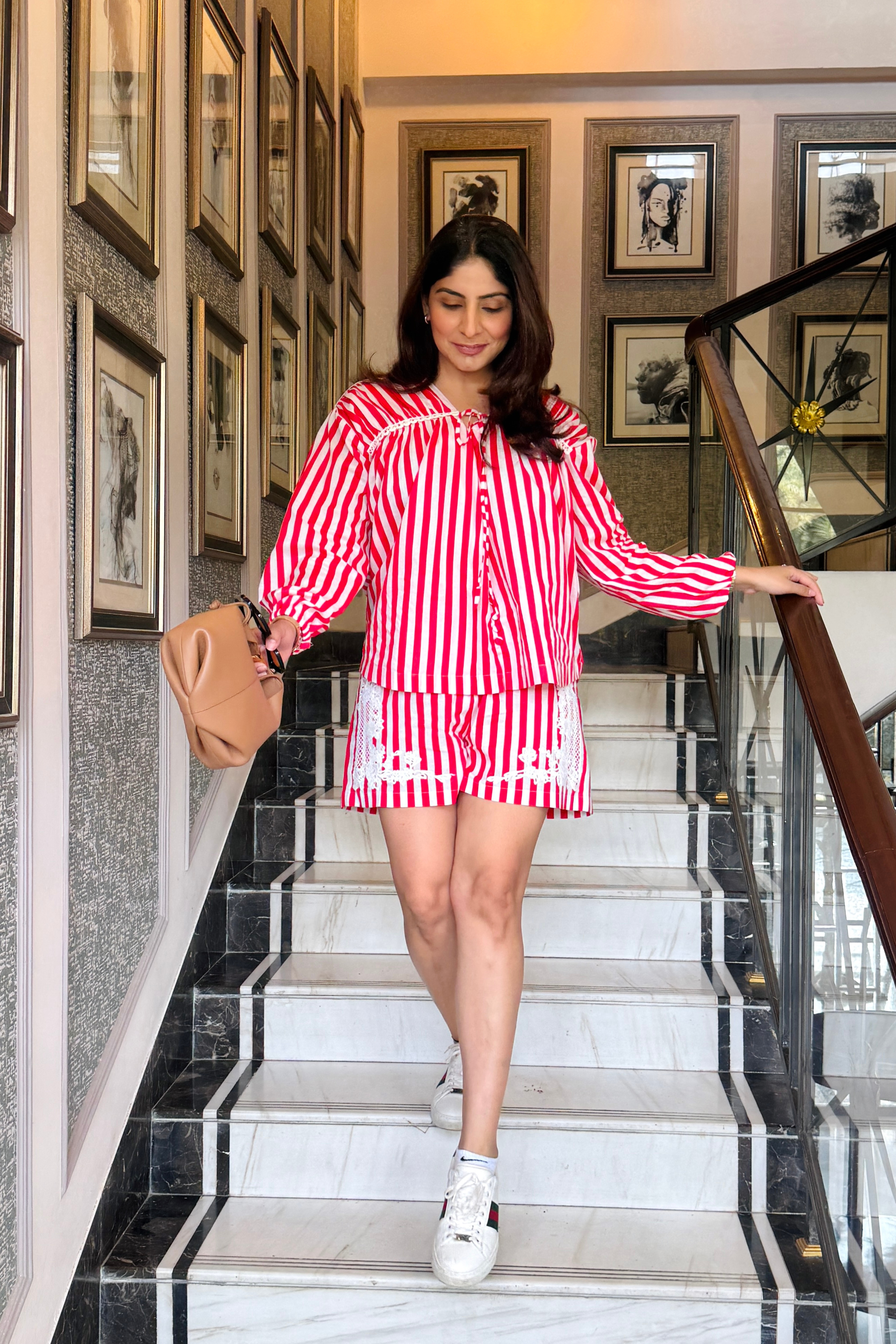 BLUSH BLOOM : Shorts set
