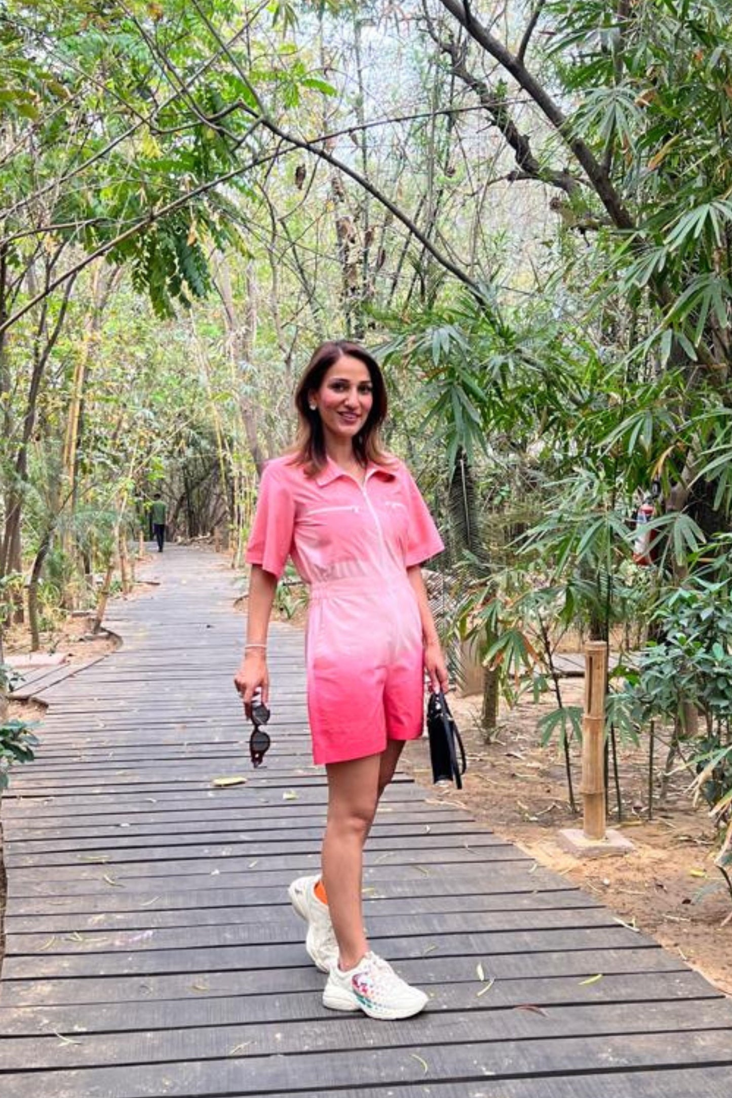 Harpreet Suri in Strawberry sorbet - Playsuit