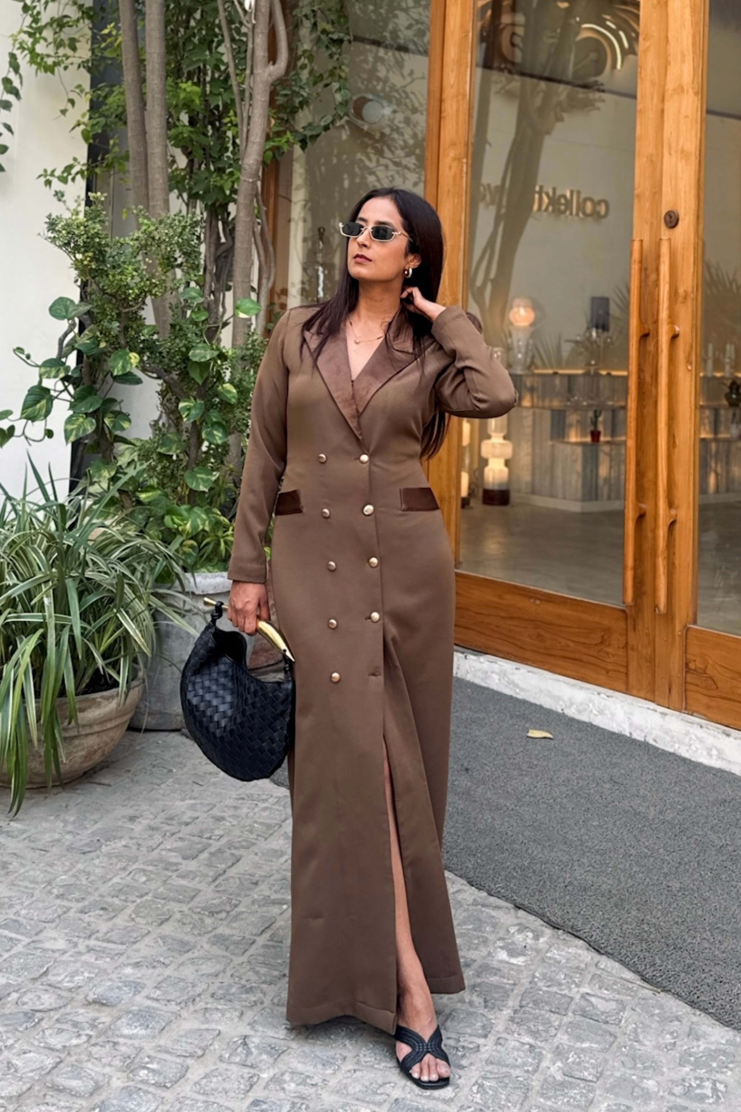 Estelle tuxedo dress