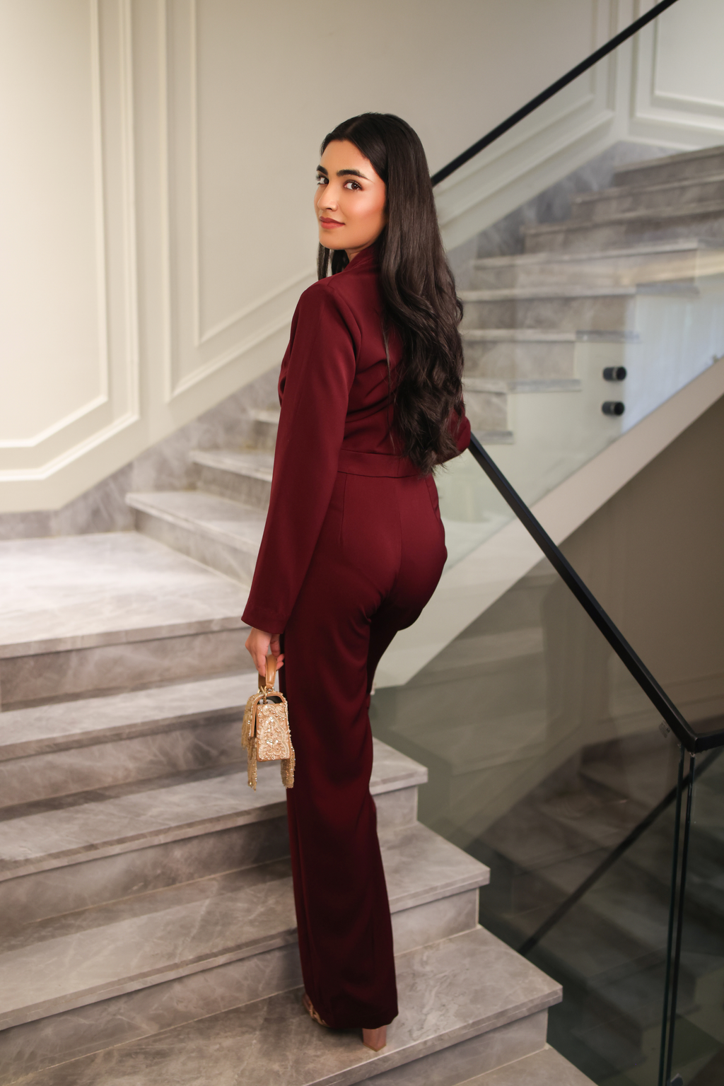 Ivy wine Jumpsuit