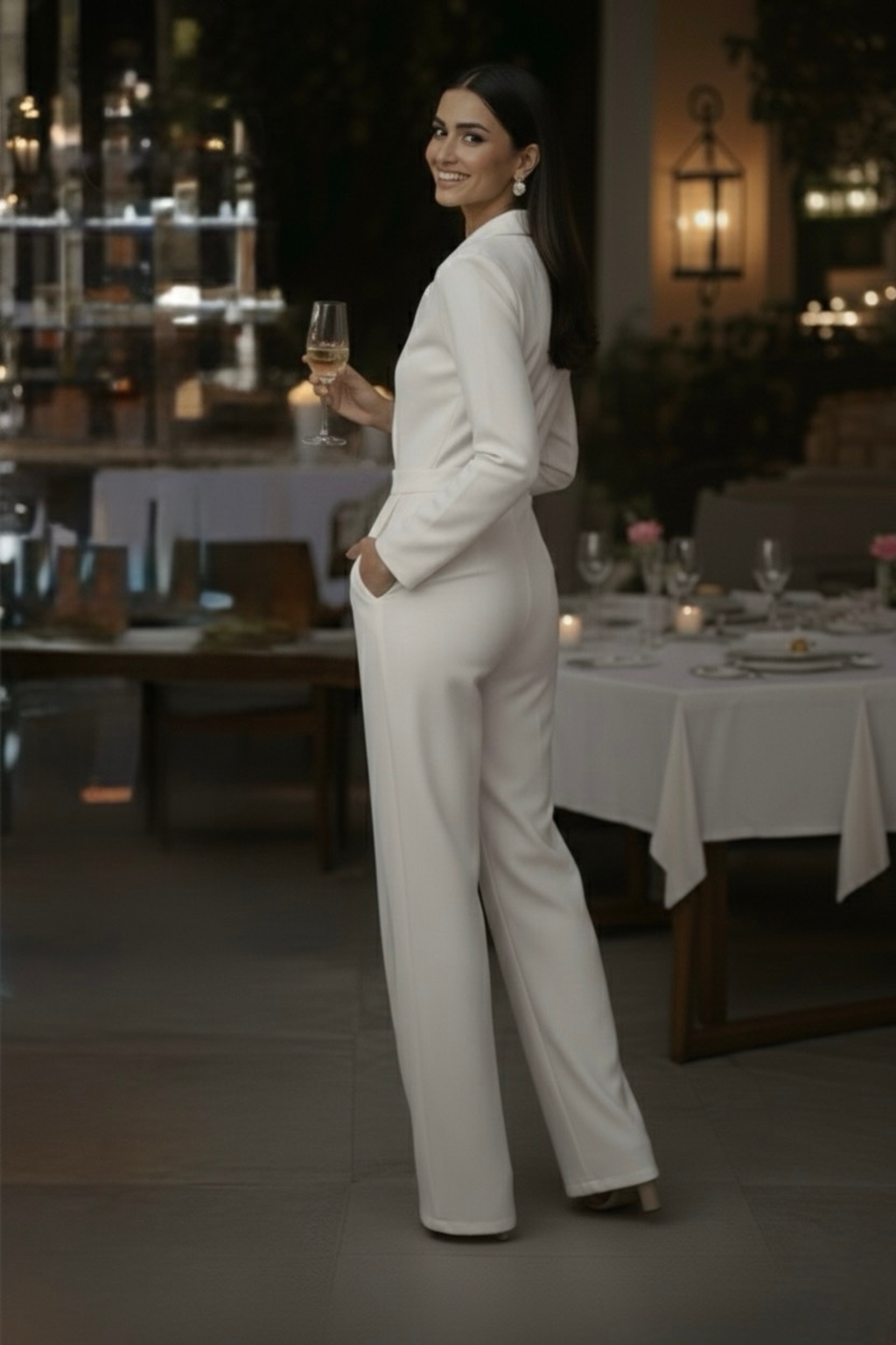 Emily tuxedo Jumpsuit