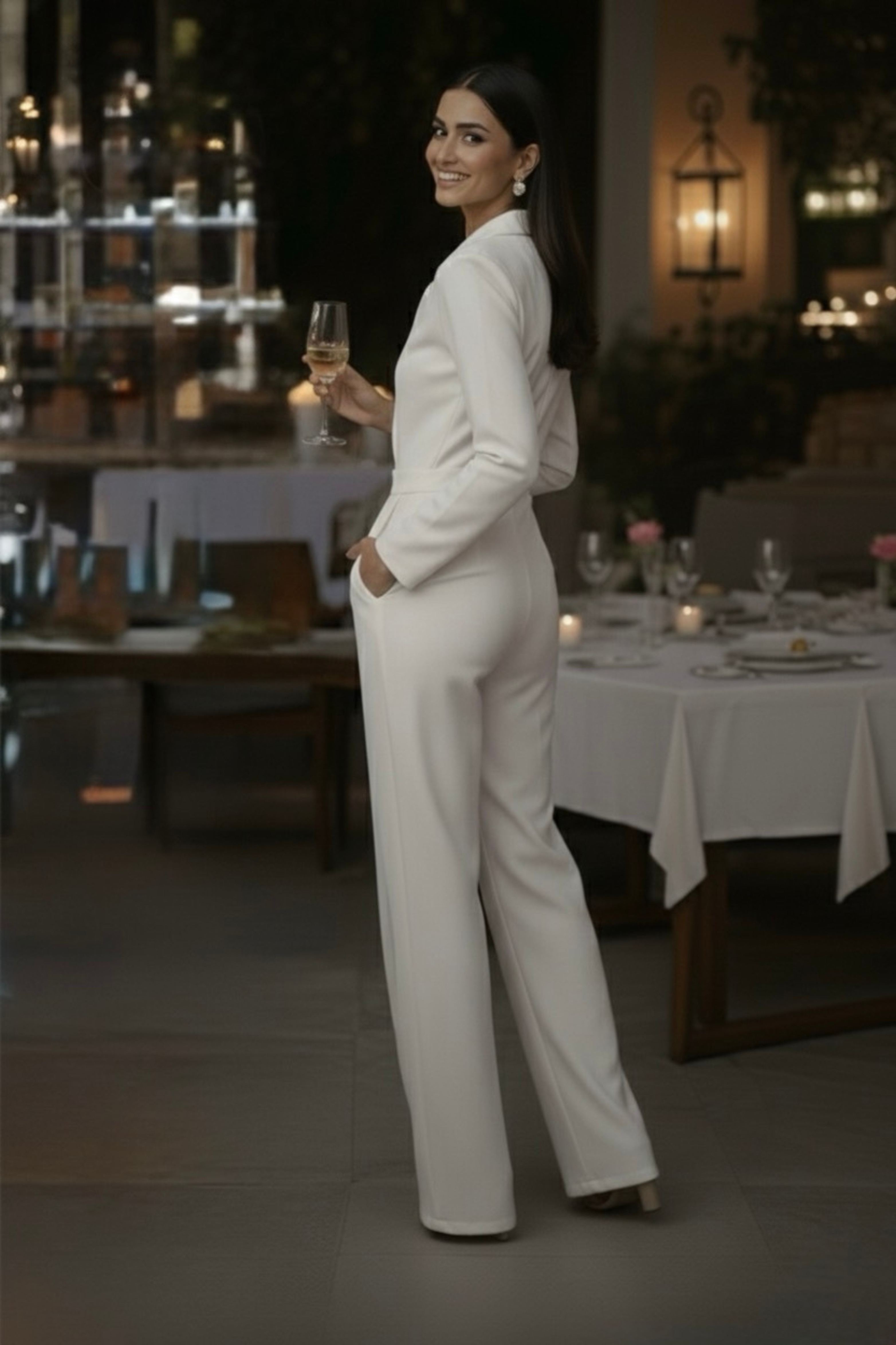 Emily tuxedo Jumpsuit