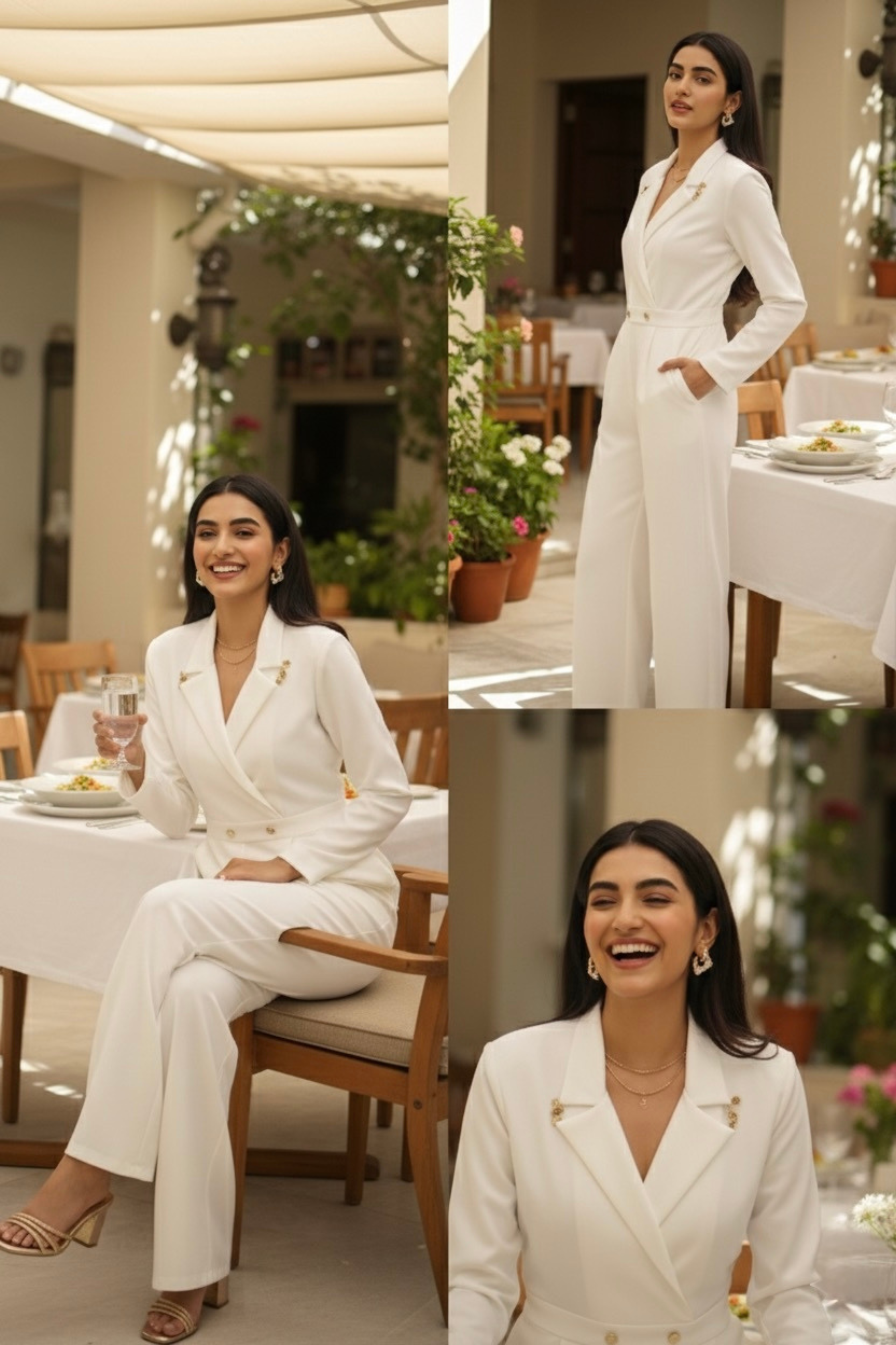 Emily tuxedo Jumpsuit