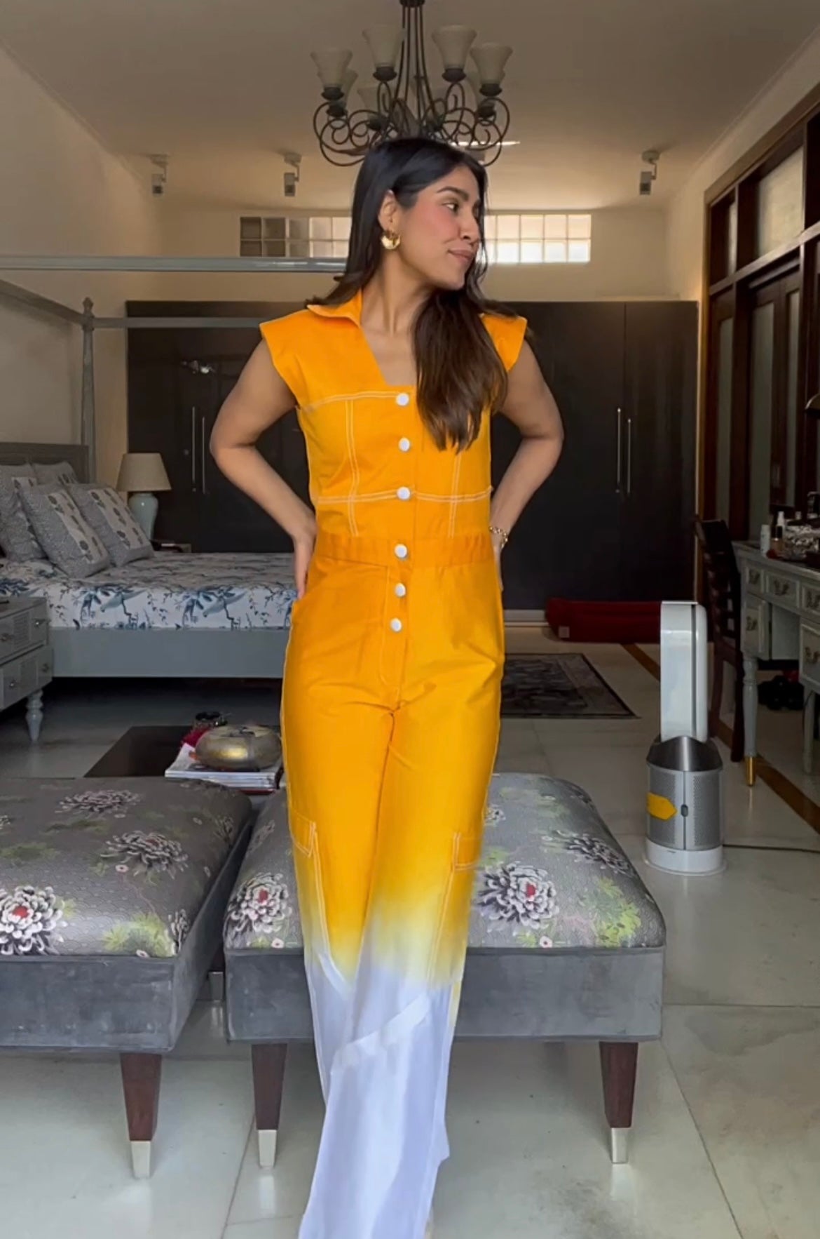 Orange Parfait sorbet Jumpsuit