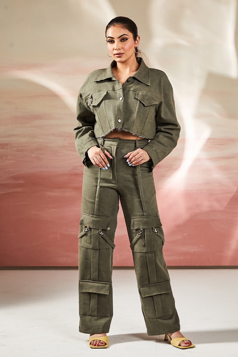 Military green cargo set