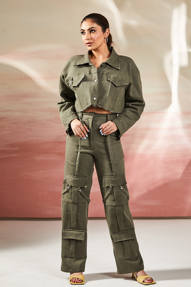 Military green cargo set