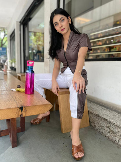 Plum Brown Jogger Set