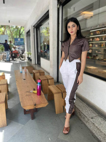 Plum Brown Jogger Set