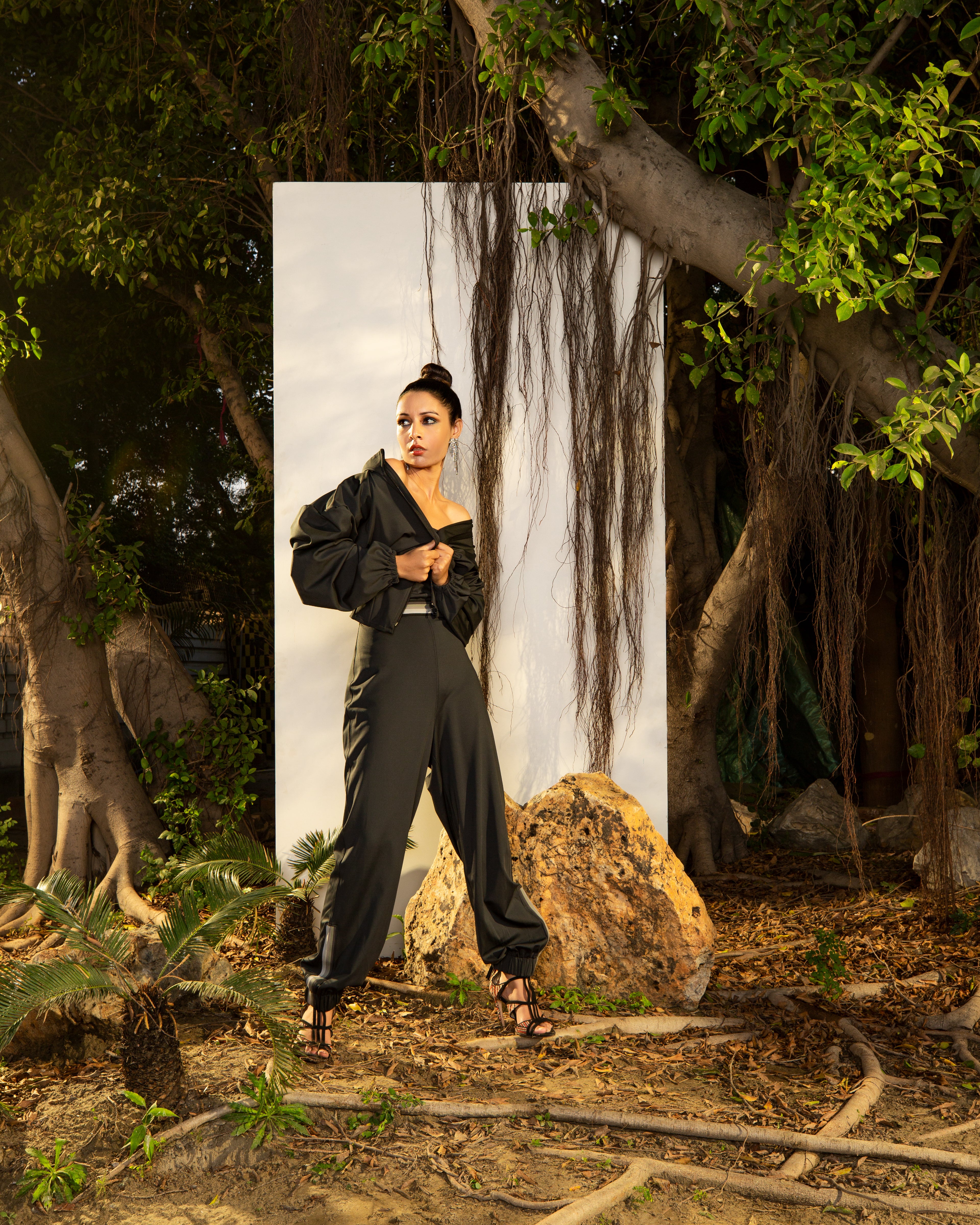 Tube Jumpsuit with Corset Jacket