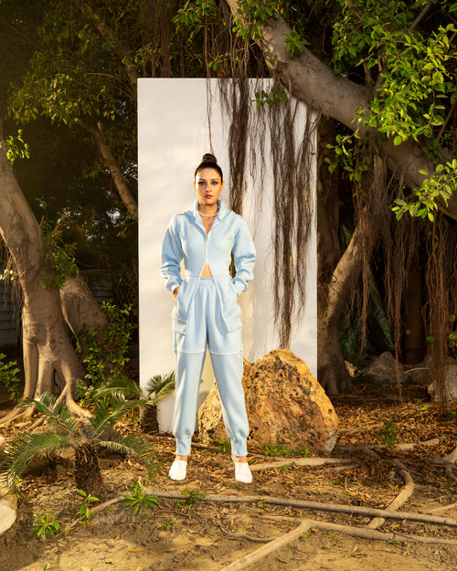 Blue Fleece Tracksuit