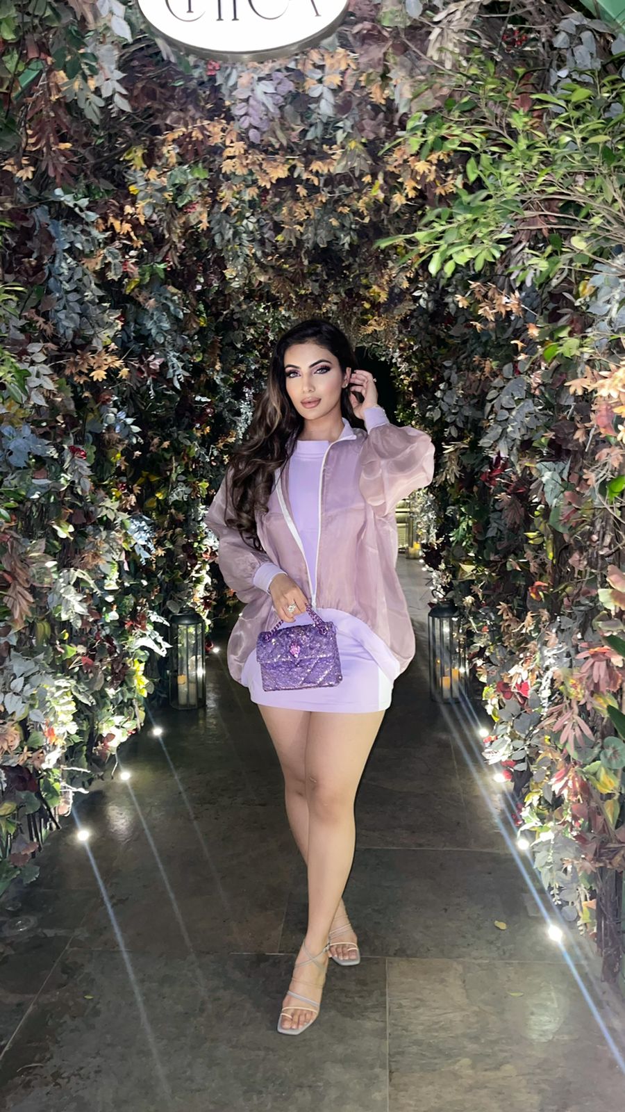 Lavender Dress with Jacket