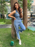 Sonakshi Gandhi in our Denim co-ord set with Fringe detailing